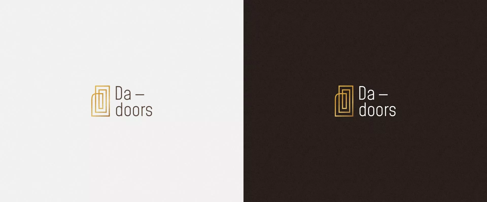 Разработка логотипа для компании «DA-DOORS» в Поронайске